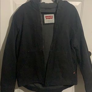 Black Levi Denim coat